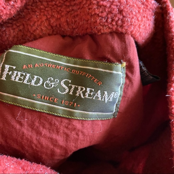 Gorpcore Rust Red 1/3 Button Fishing Utility Sweater Size Large - Picture 8 of 15